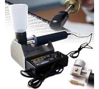 Leather Dye Edger Tool, Handheld Leather Edge Coloring Machine with 2 Brass Rollers & 50ml Dye Bucket, Portable Leather Edge Coloring Machine for Tanned Leather/Fabrics/Canvas