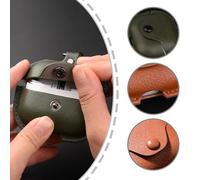 Leather Earbud Case With Carabiner Carrying Case Stylish Leather Earphone Case For Earbud Buds 3/3