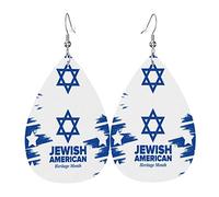 Leather Earring Jews American And Heritage Month | Water drop leather earrings Ornament Drop Leather Earrings Lightweight For Party Women Girls