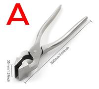 Leather Edge Adjustment Press Flatten Plier Fixed Clamp for DIY Bag Making, Stainless Steel Hand Tool with Strong Bite Force, 200mm-210mm Multi-Purpose Craft Pliers