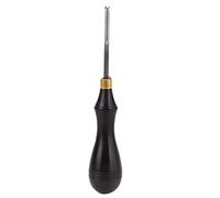 Leather Edge Beveler Tool, Portable Skiving Trimming Creasing Tool for Leather Craft Workshop Projects Alloy Steel Blade Polished Handle 6.3in 1pc
