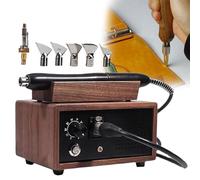 Leather Edge Creaser Machine with 5 Interchangeable Heads, Anti-Scald Handle for Crafting and Leatherwork