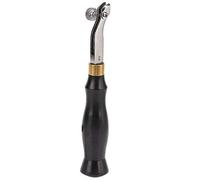 Leather Edge Creaser, Stainless Steel Adjustable Groover for Edge Stitching Leather Craft Tool with Ebony Handle for Leatherworking
