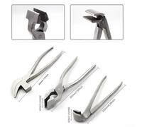 Leather Edge Flatten Plier for DIY Crafting and Bag Production, Steel Construction (Type A)