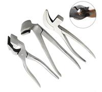 Leather Edge Flatten Plier for DIY Crafting and Bag Production, Steel Construction (Type B)