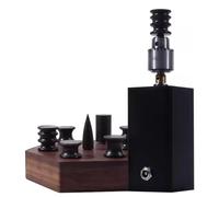 Leather Edge Grinding Machine - 1500-6000 RPM Polishing Tool with Adjustable Angle and 7 Wood Pointed Tips for Crafting Leather Edges