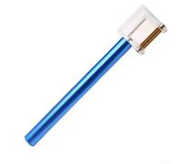 Leather Edge Painting Tool for Smooth Oil Dye Application on Leather Edges Speedy Roller Applicator with Aluminum Pen Body and Copper Wheel (Blue)