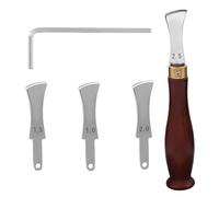 Leather Edge Pleat - Stainless Marking Tool, Crimping Equipment for Wooden Handles, Craft Accessory | Practical Tool for Tailors Wallets Handbag Belts Leather Projects Profess