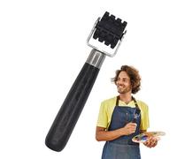 Leather Edge Roller Tool, Leather Press Edge Seam Roller | Flat Tool Glue Spreader Heat Resistant Pleat Wheels | Comfortable Grip Ergonomic Leather Accessories for Leather Crafts