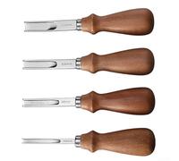 Leather Edge Skiving Beveler Craft Keen Edge Cutting Leather Tool, Leather Edge Skiving DIY Craft Tool For Leather Crafting Working(4pcs)