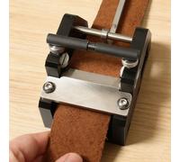 Leather Edge Trimmer, Portable Manual Cutter with Blade & Handle, Adjustable Cutting Width 0-45mm, Ideal for Handmade DIY Leather Projects