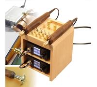 Leather Edging and Creasing Machine - Electric Heat Creasing Iron Tool for DIY Leather Edge Polishing, Single Head 110V, Ideal for Leather Craft and Edge Finishing