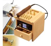 Leather Edging and Creasing Machine - Electric Heat Creasing Iron Tool for DIY Leather Edge Polishing, Single Head 110V, Ideal for Leather Craft and Edge Finishing