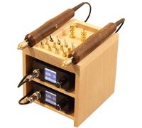 Leather Edging and Creasing Machine - Electric Heat Creasing Iron Tool with 14 Removable Heads and Intelligent Temperature Control, for DIY Leather Edge Polishing