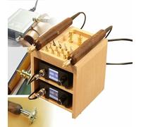 Leather Edging Machine, Electric Heat Creasing Tool for DIY Leather Edge Polishing, 110V Single Head