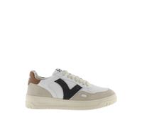 Leather effect and split leather sneakers Victoria Seul Blanc 44