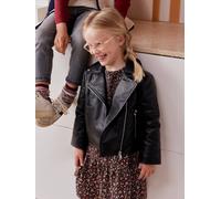 Leather-Effect Jacket for Girls black