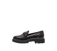 Leather Effect Loafers with Jewel Detail Women's s.Oliver Marron 37