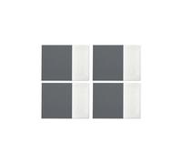 Leather Effect Placemats Grey Premier Housewares Grey One Size