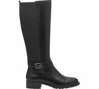 Leather Elasticated Riding Boots Black