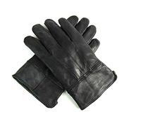 Leather Emporium Mens Black Leather Driving Gloves - Small
