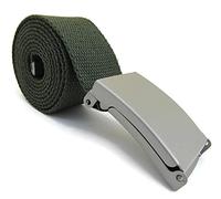 Leather Emporium Plain Canvas Belt Will Up To 52 Inch (Khaki)