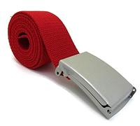 Leather Emporium Plain Canvas Belt Will Up To 52 Inch (Red)