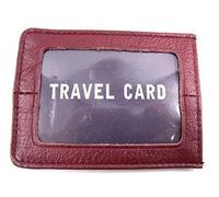 LEATHER EMPORIUM Unisex Travel Card Holder (DARK RED)