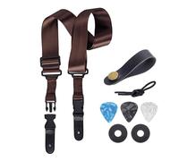 Leather Ends Guitar Strap Replacement Set Guitar Strap With Picks Guitar Strap Folk Guitar Belt Strap