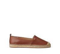 Leather Espadrilles camel