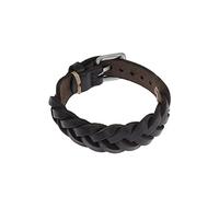 Leather Essentials Black Leather Strap Bracelet