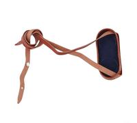 Leather Eyepiece Cover Designed Specifically for 62-Style Binoculars with Minimalist Profile and Functional Lanyard Integration (Red leather)