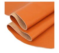 Leather Fabric Colorful Soft Whole piece Cowhide Material, top Layer Sofa Leather Fabric, Genuine, Real, DIY Bag Sewing Repair Patches(Orange,30x40cm)