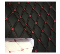 Leather Fabric Quilted Vinyl Faux Diamond Pattern Foam Backed for Cars Seat Cover, Furniture Upholstery,Crafts 160cm 63'' Wide(Black 2,1.6X6m)