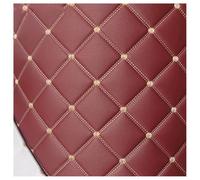 Leather Fabric Quilted Vinyl Faux Diamond Pattern Foam Backed for Cars Seat Cover, Furniture Upholstery,160cm 63'' Wide(Wine red,1.6x3m)