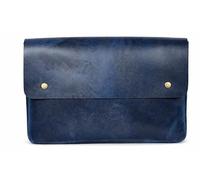 Leather File Folder Organizer Document Holder, File Case, A5 Binder, Envelope Portfolio, Portfolio,Spacious Leather Folio Laptop Sleeve Case for 13" 14" 15" Laptops,Macbook & Tablets (Blue)