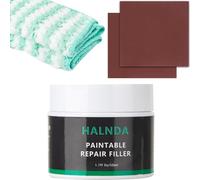 Leather Filler for Repairing Cracks, Scratches and Holes in Leather, Restoring The Surface of Leather, Suitable for Leather Furniture, Shoes, car Seats, can be Dyed, Includes Towel and sandpaper-50ml