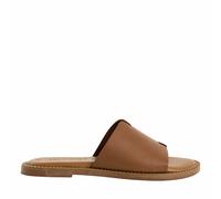 Tamaris Women's leather mules flat brown 5.5 UK