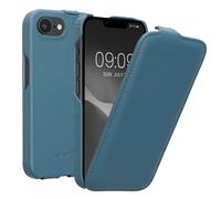 kalibri Flip Case Compatible with Apple iPhone 16e - Ultra Slim Leather Protective Phone Cover - Blue