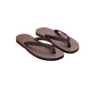 Leather flip-flops The Resort Co Saffiano Marron 40