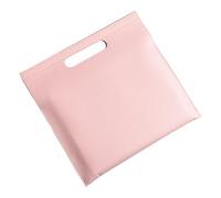 Leather Folder A4 Heavy Leather Document Bag, Conference Brochure, Office Organizer, Folder(Pink)