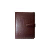 Leather Folder Agenda Folder Refillable FolderA5 Journal Cover Leather Notebook Organizer Set for Stationery Products(Wine Red)