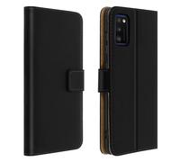 Leather Folio Case for Galaxy A41, Video Stand Real Leather