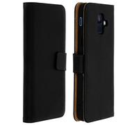 Leather Folio Case for Galaxy A6, Video Stand Real Leather