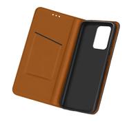 Leather Folio Case for Galaxy A72, Video Stand Real Leather