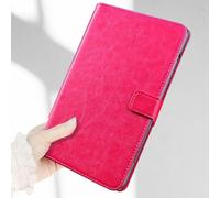 Leather Folio Case for RedMagic Astra 9", Tablet Business Protective Case Tablet Cover Shockproof Drop-proof (Rose Red)
