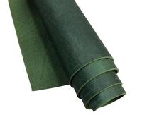 Leather for Crafting,2mm Pre-Cut Cow Skin Grain Pieces Multicolor Multiple Sizes(Green,30cm x 15cm)
