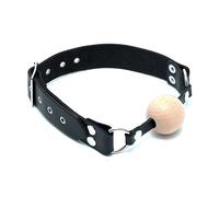 Leather Gag With Wooden Ball