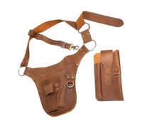 Leather Garden Tool Belt - Heavy Duty Multi-Pocket, Adjustable Waist Bag, Durable Tool Pouch, Gardening Utility Case, Large Capacity Pocket Holder | Use for the Garden Tool