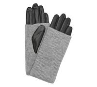 Leather Gloves with Knitted Cuff Women COMMA Noir S